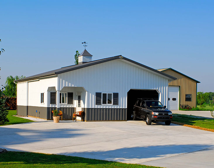 Pole Barn Garage Storage 